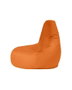 Atelier Del Sofa Puf de Jardín Drop L Orange Cómodo Duradero Resistente al Agua para Exterior 80x80cm