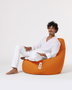 Atelier Del Sofa Puf de Jardín Drop L Orange Cómodo Duradero Resistente al Agua para Exterior 80x80cm