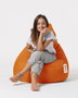 Atelier Del Sofa Puf de Jardín Drop L Orange Cómodo Duradero Resistente al Agua para Exterior 80x80cm