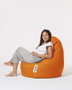Atelier Del Sofa Puf de Jardín Drop L Orange Cómodo Duradero Resistente al Agua para Exterior 80x80cm