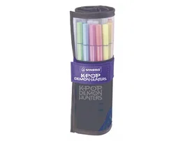STABILO Estuche de 25 Rotuladores Pen 68 K-POP Rollerset Colores Surtidos
