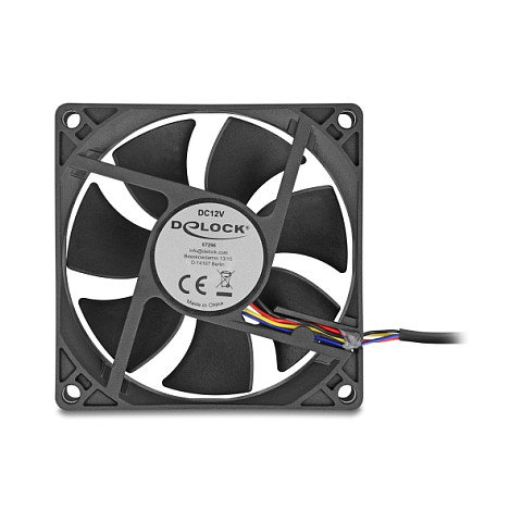 DeLOCK Ventilador Axial 12 V DC 80 x 80 x 25 mm Negro DeLOCK Ventilador Axial 12 V DC 80 x 80 x 25 mm Negro