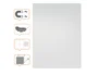 NOBO Pizarra blanca magnética modular sin marco 600 x 450 mm