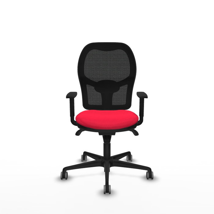 PIQUERAS Y CRESPO Silla de oficina Jorquera Roja y Negra