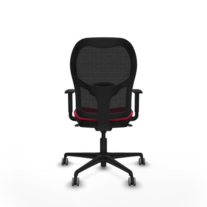 PIQUERAS Y CRESPO Silla de oficina Jorquera Roja y Negra