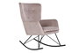 DKD Home Decor Mecedora Scandi Rosa Natural 90 x 92 x 68 cm
