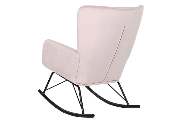 DKD Home Decor Mecedora Scandi Rosa Natural 90 x 92 x 68 cm