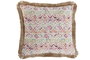 DKD Home Decor Cojín Poliéster Multicolor con Flecos 45x45 cm