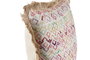DKD Home Decor Cojín Poliéster Multicolor con Flecos 45x45 cm
