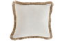 DKD Home Decor Cojín Poliéster Multicolor con Flecos 45x45 cm