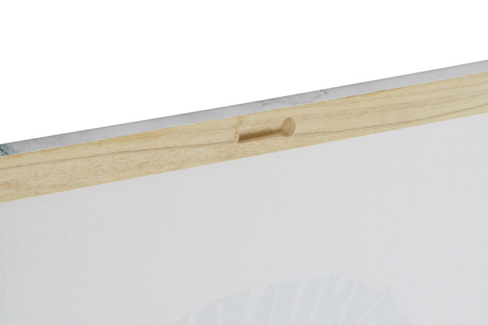 DKD Home Decor Cuadro Dorado Turquesa Lienzo MDF Hojas 1.8 x 60 x 40 cm (6 Unidades)