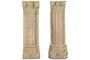 DKD Home Decor Columna Media de Teca 35x25x125 Decapé Natural