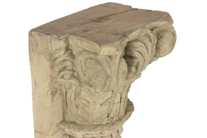DKD Home Decor Columna Media de Teca 35x25x125 Decapé Natural DKD Home Decor Columna Media de Teca 35x25x125 Decapé Natural