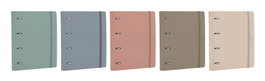 OXFORD DISEÑO Pack de 10 Carpebloc Polyfoam A4+ con 4 anillas de 35mm y recambio cuadrícula 5x5 serie Forest