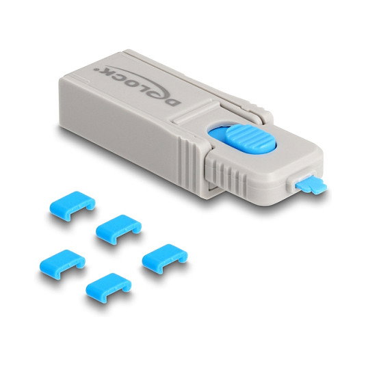 DeLOCK Juego de bloqueadores para puertos USB Type-C™ con herramienta de bloqueo DeLOCK Juego de bloqueadores para puertos USB Type-C™ con herramienta de bloqueo