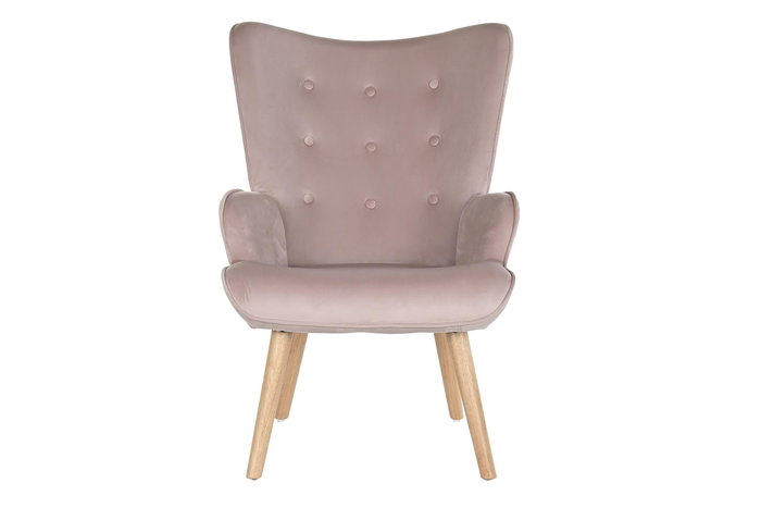 DKD Home Decor Butaca Scandi Rosa 69 x 96 x 75 cm DKD Home Decor Butaca Scandi Rosa 69 x 96 x 75 cm
