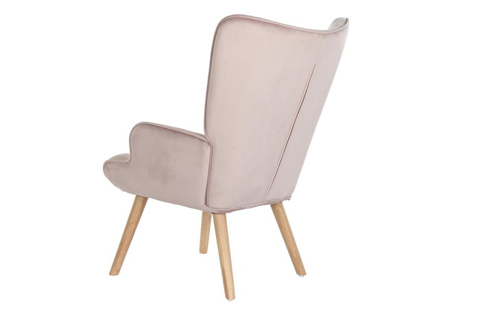 DKD Home Decor Butaca Scandi Rosa 69 x 96 x 75 cm DKD Home Decor Butaca Scandi Rosa 69 x 96 x 75 cm