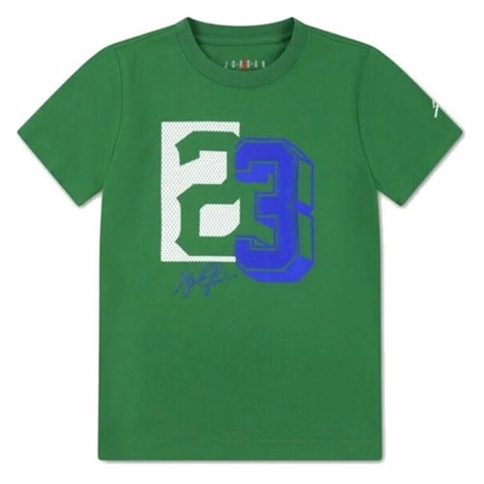 Camiseta de Manga Corta Infantil Jordan Jdb Jm 23 Mesh Ss Verde Camiseta de Manga Corta Infantil Jordan Jdb Jm 23 Mesh Ss Verde