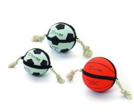 Karlie Action Ball Pelota Fútbol Basket Perros 19cm Negro/Blanco