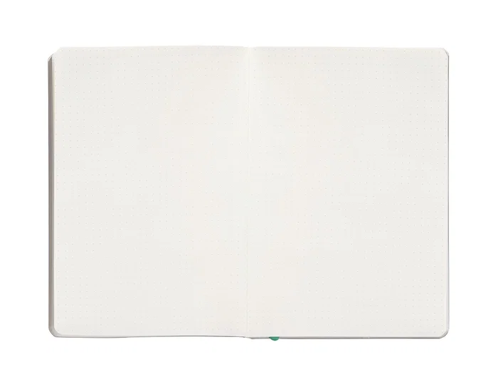 Antartik Cuaderno A5 Tapa Blanda Hojas Puntos Gris y Turquesa 80 Hojas 80gr FSC