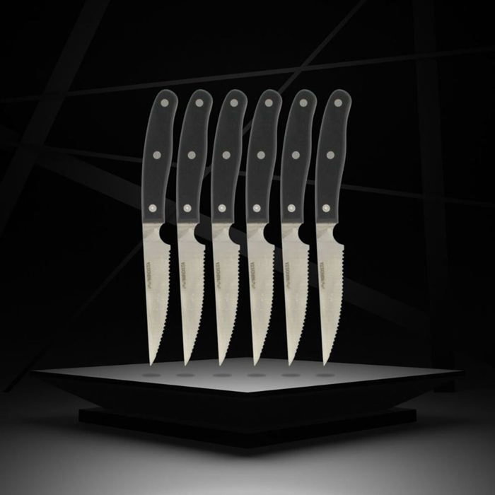 Nirosta Juego de 6 cuchillos para carne - 22 cm Nirosta Juego de 6 cuchillos para carne - 22 cm