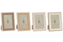 DKD Home Decor Set de Marcos de Fotos Tropical en Color Natural