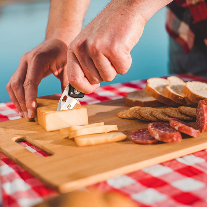 True Navaja Jacknife TU576K - Cuchilla plegable acero inoxidable grado 420, mango madera caoba, robusta resistente, clip bolsillo/cinturón