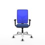 PIQUERAS Y CRESPO Silla de oficina Motilla con mecanismo Sincro, Azul