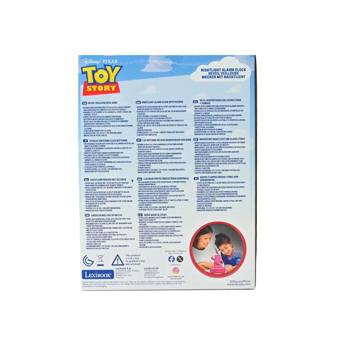 Lexibook Reloj Despertador Toy Story con Luz Nocturna y Sonidos - Lotso - Modelo RL800TS1 - Para Niños +3 Años