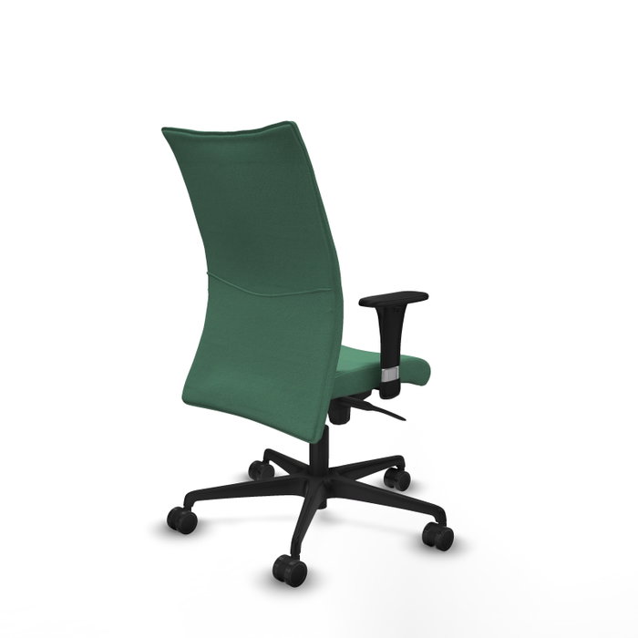 PIQUERAS Y CRESPO Silla Albacete Confidente Verde Esmeralda Mecanismo Sincro Brazos 1D