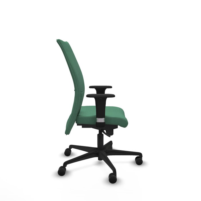 PIQUERAS Y CRESPO Silla Albacete Confidente Verde Esmeralda Mecanismo Sincro Brazos 1D
