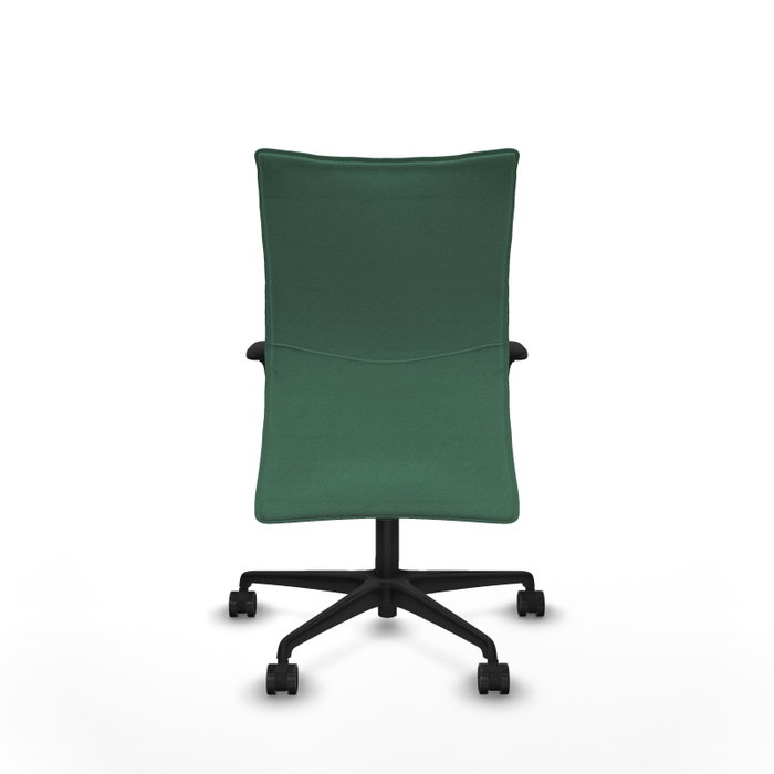 PIQUERAS Y CRESPO Silla Albacete Confidente Verde Esmeralda Mecanismo Sincro Brazos 1D