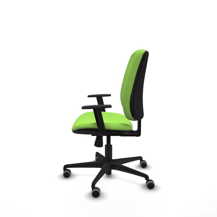 PIQUERAS Y CRESPO Silla de oficina Alares color Pistacho con mecanismo Sincro y brazos 1D