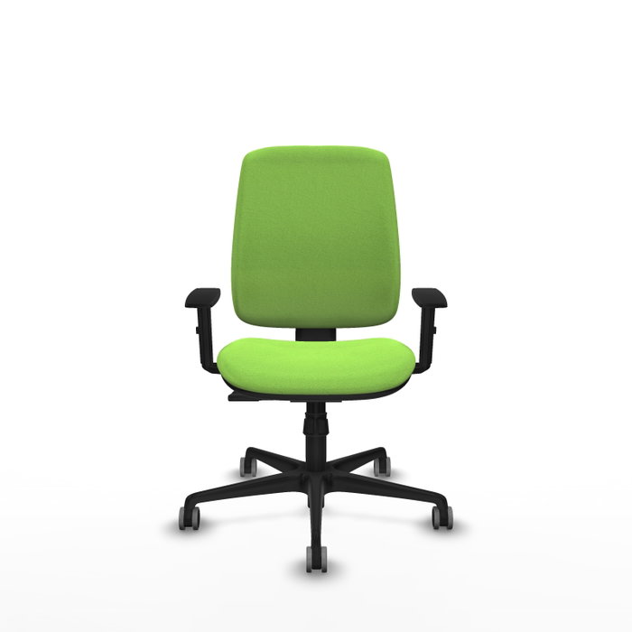 PIQUERAS Y CRESPO Silla de oficina Alares color Pistacho con mecanismo Sincro y brazos 1D