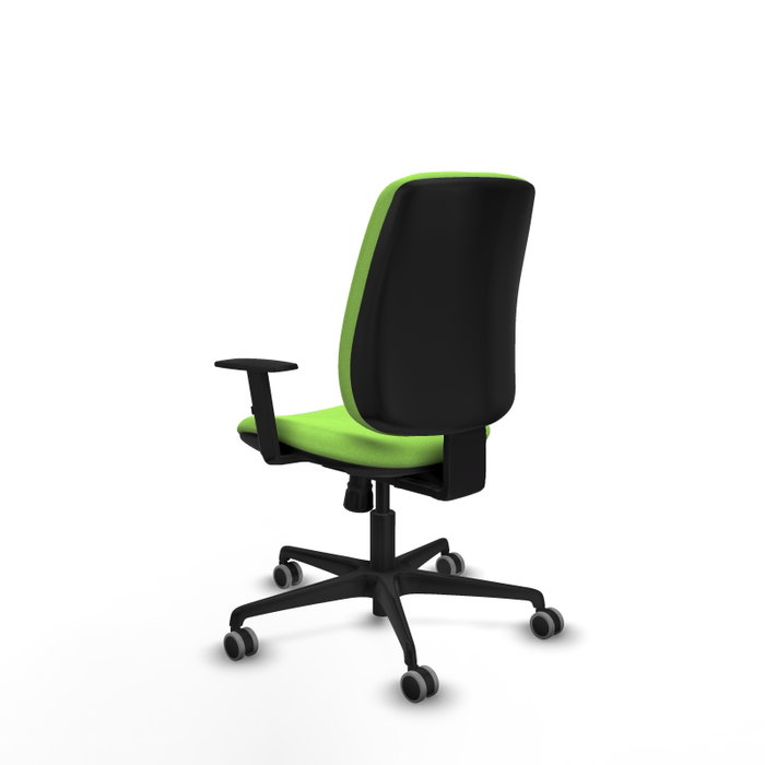 PIQUERAS Y CRESPO Silla de oficina Alares color Pistacho con mecanismo Sincro y brazos 1D