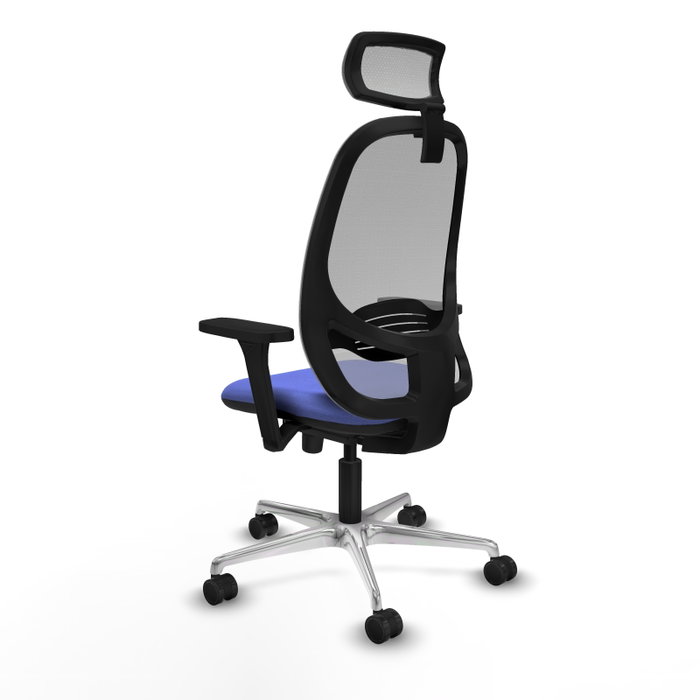 PIQUERAS Y CRESPO Silla de oficina Cilanco Azul claro y Gris con mecanismo Sincro