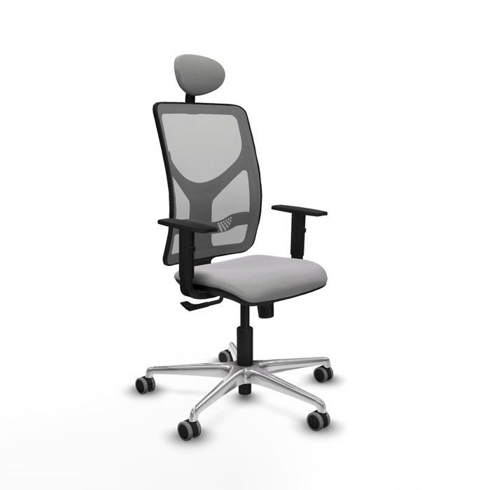 PIQUERAS Y CRESPO Silla de oficina Motilla con mecanismo Sincro, Gris PIQUERAS Y CRESPO Silla de oficina Motilla con mecanismo Sincro, Gris