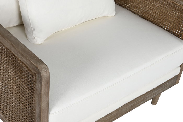DKD Home Decor Sillón Romántico Marrón Crudo 86 x 88 x 93 cm