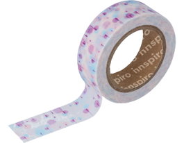 Innspiro Cinta masking tape Washi deco Serie Floral 15mm x 10m