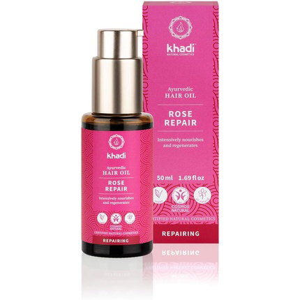 KHADI Aceite Capilar Rosa Reparador 50ml KHADI Aceite Capilar Rosa Reparador 50ml