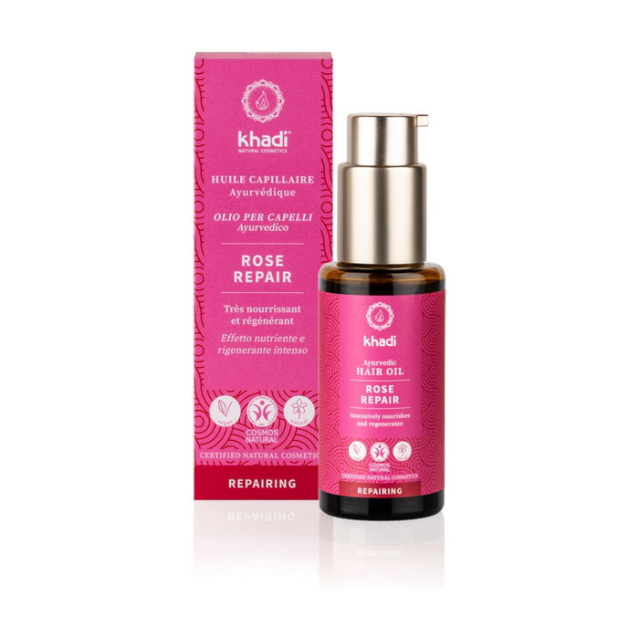 Khadi Aceite Capilar Rosa Reparador 50 ml Khadi Aceite Capilar Rosa Reparador 50 ml