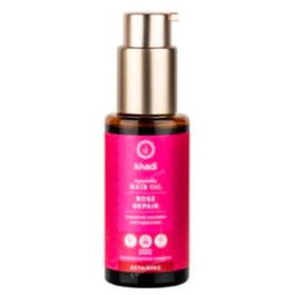 KHADI Aceite Capilar Rosa Reparador Cabello Dañado Nutre y Regenera 50Ml