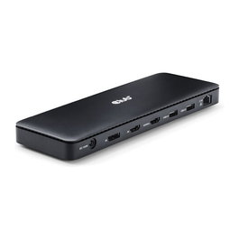 Club 3D Docking Station Thunderbolt 4 12-in-1, Estación de Acoplamiento con 3 Salidas de Pantalla y Bandeja de Almacenamiento