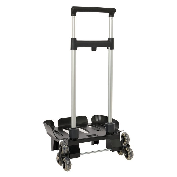Safta Carro Portamochilas Plegable Triple Rueda Negro Safta Carro Portamochilas Plegable Triple Rueda Negro