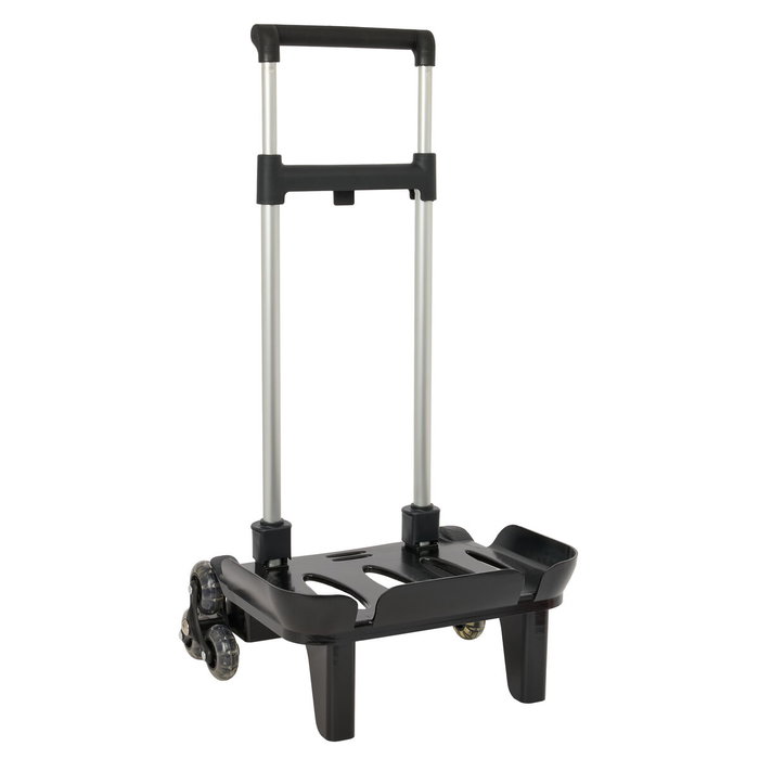 Safta Carro Portamochilas Plegable Triple Rueda Negro Safta Carro Portamochilas Plegable Triple Rueda Negro