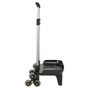 Safta Carro Portamochilas Plegable Triple Rueda Negro
