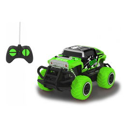 Jamara Runny One Monster Truck Eléctrico 1:43 Verde - Camión de Juguete RC Listo para Usar (RTD) con Motor Eléctrico y Batería 2400 mAh, para Niños +4 Años