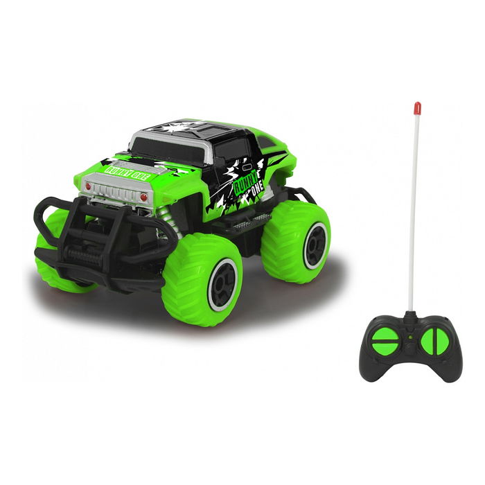 Jamara Runny One Monster Truck Eléctrico 1:43 Verde - Camión de Juguete RC Listo para Usar (RTD) con Motor Eléctrico y Batería 2400 mAh, para Niños +4 Años Jamara Runny One Monster Truck Eléctrico 1:43 Verde - Camión de Juguete RC Listo para Usar (RTD) con Motor Eléctrico y Batería 2400 mAh, para Niños +4 Años