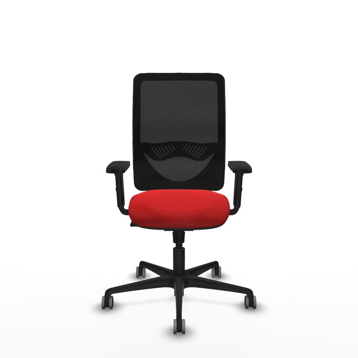 PIQUERAS Y CRESPO Silla de oficina Zulema Rojo/Negro con Mecanismo Sincro PIQUERAS Y CRESPO Silla de oficina Zulema Rojo/Negro con Mecanismo Sincro