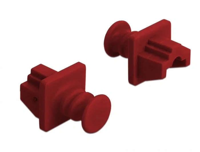 DeLOCK 86510 Cubierta antipolvo para puerto RJ45, rojo, 10 piezas DeLOCK 86510 Cubierta antipolvo para puerto RJ45, rojo, 10 piezas